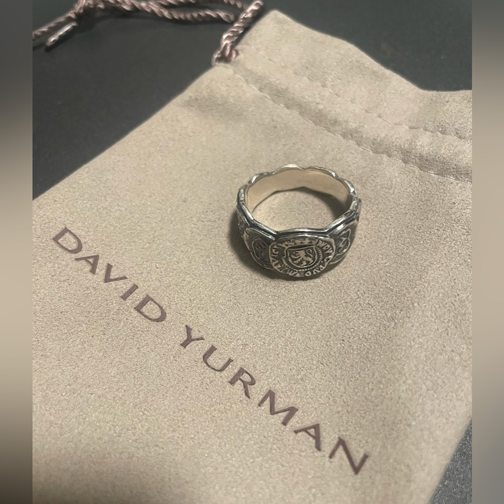 David Yurman Size 9 Ring 925 Sterling Silver Shipwreck Coin Certified